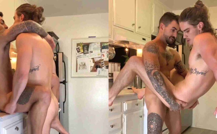 Leo and Max Flip Fuck In The Kitchen