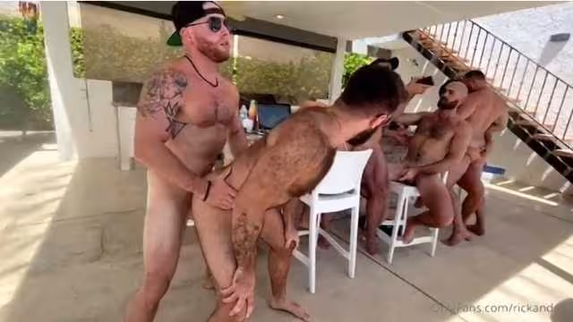 OnlyFans – Rick and Griff – Poolside Group Action