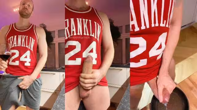 OnlyFans – Tim Kruger – Panfried CUM Omelett With A Nice Red Wine