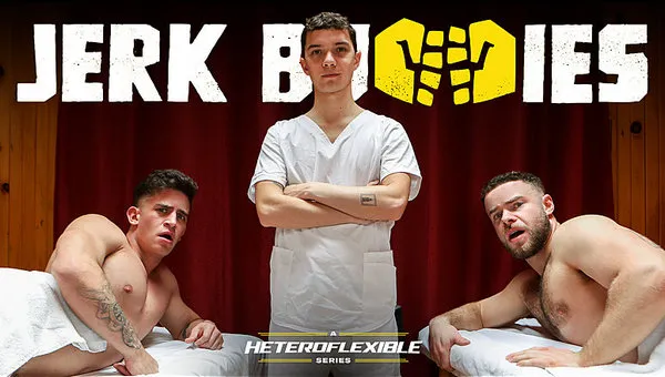 AdultTime – We’re Gonna Get Massaged By A DUDE?! – Trevor Brooks, Sam Ledger & Marcus McNeill